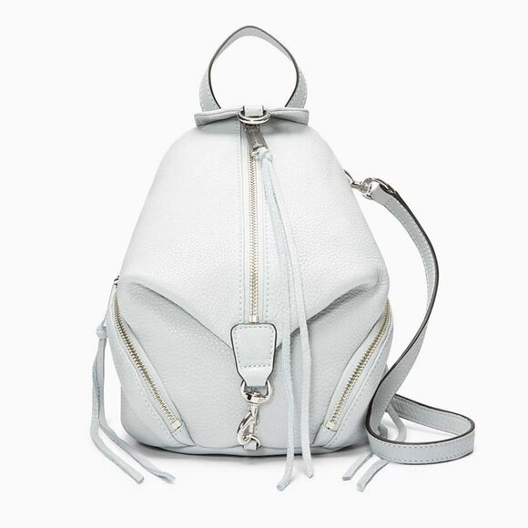 Rebecca Minkoff Convertible Mini Julian Backpack – Light Gray (Cement) - Picture 3 of 6
